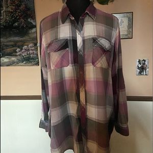 Arizona plaid blouse